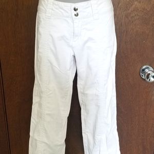 Xhilaration White Cotton Capris